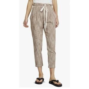 Free People Womens Light at Sunrise Cotton Knit Cropped Pants SZ 4‎